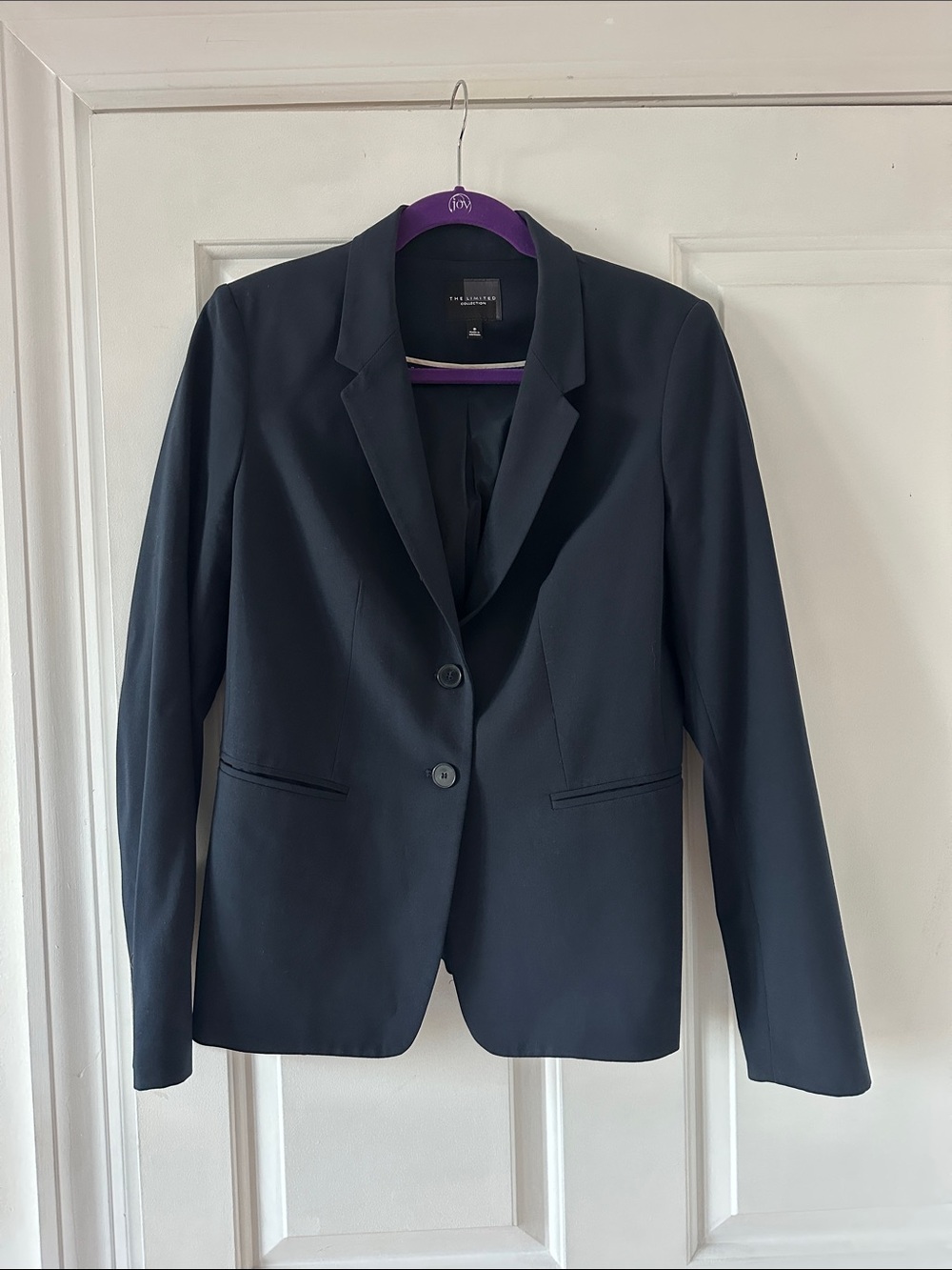 Banana Republic Black Two-Button Tailored Blazer